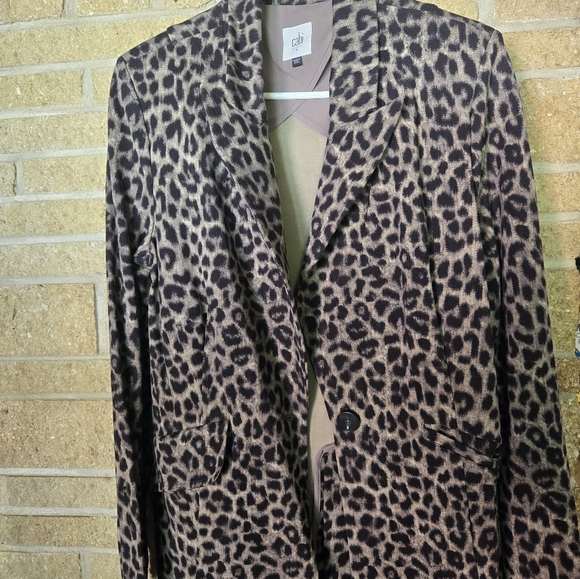 Cabi Leopard Size 8 Jacket - Picture 3 of 3